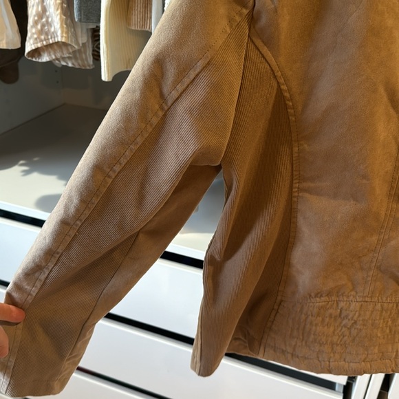 Sebby Collection Faux Suede Jacket in Tan - Picture 7 of 10